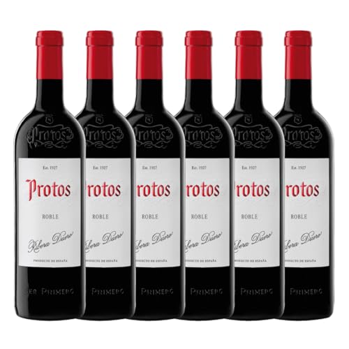 Protos Roble Vino Tinto 2021 Tempranillo 100%, D.O. Ribera del Duero, Caja de 6 botellas botellas 75cl