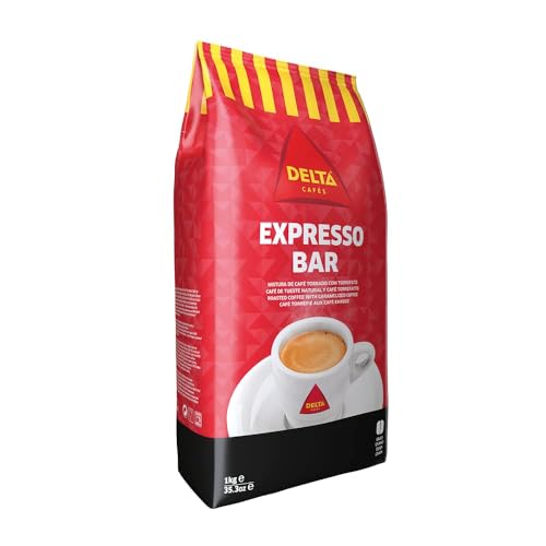 Delta Cafés espresso Bar - Café en Grano - Estimula los Sentidos - Aroma de Centroamérica y Robusta Africana - 1 kg