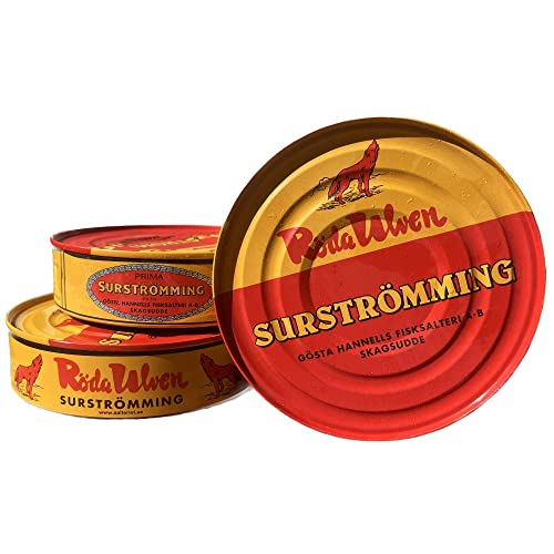 Surströmming Original de Suecia Pescado Lata Bastón de Pez Apestoso Arenque sueco | gammel fermentado Noruega Ulvas Especialidades