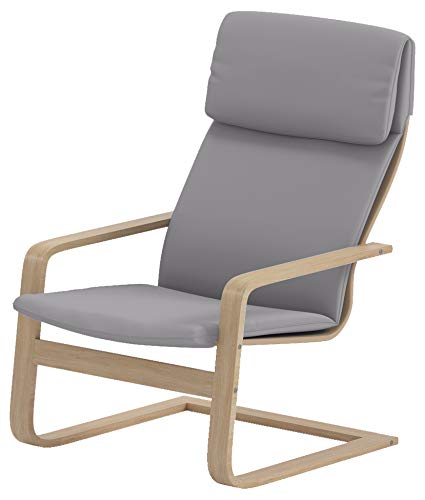Custom Slipcover Replacement Las fundas de repuesto para sillas son solo para fundas para sillas Pello. Cubrir solo, Algodón gris oscuro