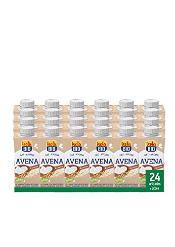 ISOLA BIO - Pack de 24 Unidades de 200 ml de Crema Ecológica de Avena para Cocinar - Sin Azúcar Añadido - Apta para Consumo Vegano - Indicada como Alternativa Vegetal a la Nata Líquida
