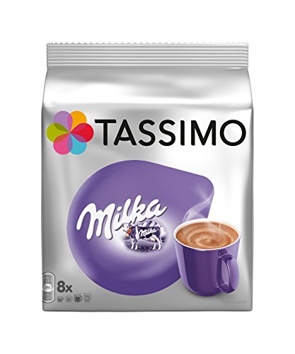 Tassimo Milka Bebida Chocolate Caliente Cápsulas - 5 Paquetes (40 Porciones)