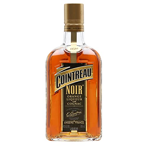 COINTREAU NOIR - Licor de Naranja con Cognac, para Cóctel, 40% Volumen de Alcohol, 70 cl