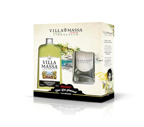 Villa Massa Limoncello - Pack Botella 700 ml + vaso