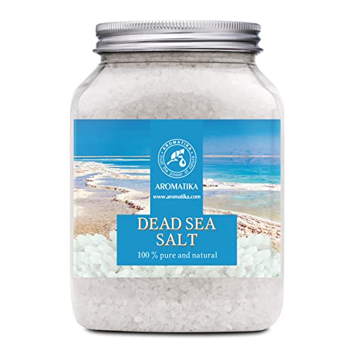 Sal del Mar Muerto 1000g - 100% Puro y Natural - Mejor para un Buen Sueño - Alivio para Estrés - Baño - Belleza - Relajante - Sales de Baño