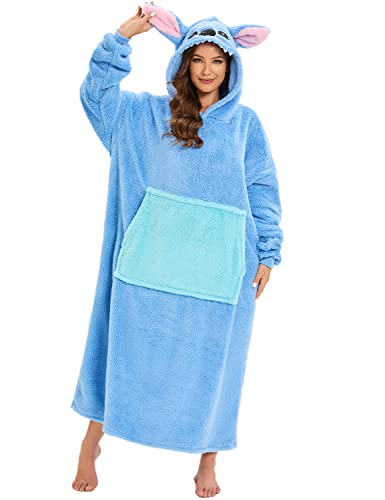 Xinlong Wearable Blanket Sudadera Manta con Capucha Unisex Calentita Grande Pullover Sudadera Oversize con Capucha Mujer Talla Unica
