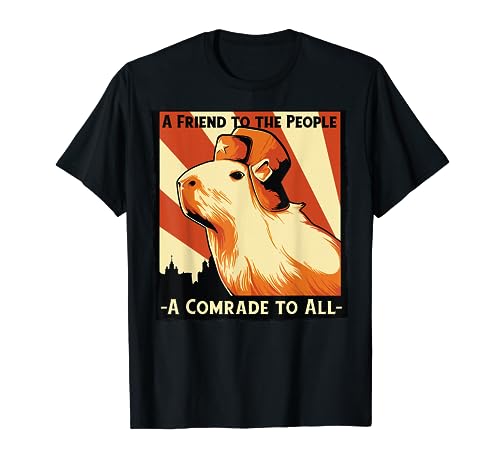 URSS Capybara Comunista Soviético A Friend To The People Camiseta