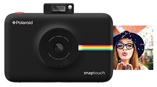 Polaroid Snap Touch - Cámara digital con impresión instantánea y pantalla LCD con tecnología Zero Zink, Negro