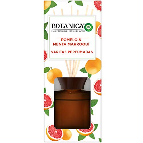 Botanica by Airwick Varitas Perfumadas - Ambientador Mikados, Esencia Para Casa Con Aroma A Pomelo Y Menta Marroquí - 100 ml