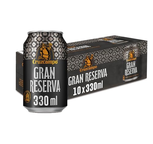 Cruzcampo Gran Reserva Cerveza Tostada Pack Lata, 10 x 33cl