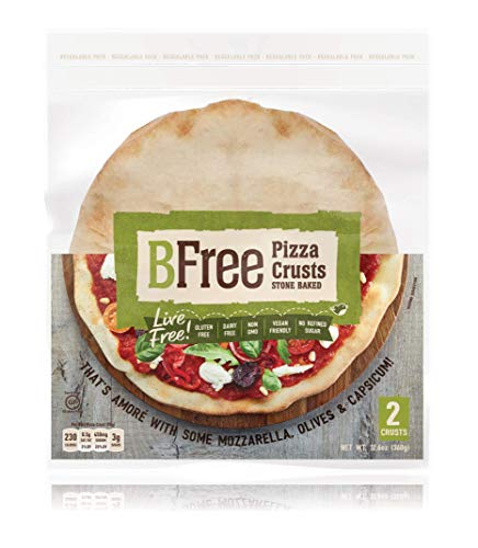 BFree Foods - Masa de pizza sin gluten, corteza de pizza Keto Pizza - Incluye 2 bases de pizza, 12.6 oz [1 paquete]