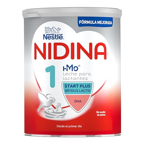 Nestlé Nidina 1 Leche para Lactantes en Polvo, Fórmula para Bebés Desde El Primer Día, Bote de 800g