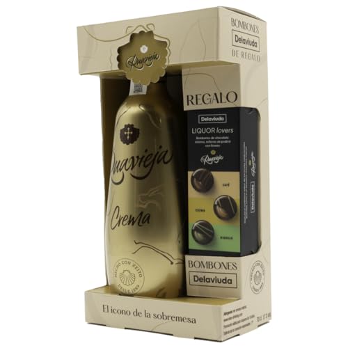 Ruavieja Edición Oro Crema de Orujo con chocolate de regalo - 700 ml