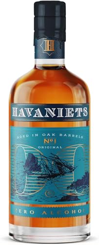 Havaniets Ron - Bebida sin Alcohol - Envejecido en Barrica - Bebida sin Alcohol Premium - 0.0% Alcohol - 500mL
