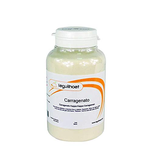 Carragenato Kappa - 120 g - Espesante y Gelificante. Ideal para hacer gelatinas y espumas calientes a partir de soluciones ricas en calcio o potasio.