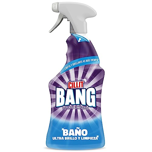 Cillit Bang Baño Ultra brillo, potente limpiador para el baño, formato spray - 750 ml
