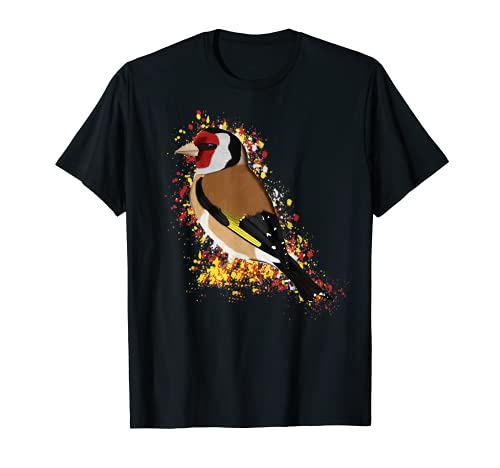 Jilguero Europeo Pájaro de Jardín Observador de Aves Biólogo Camiseta
