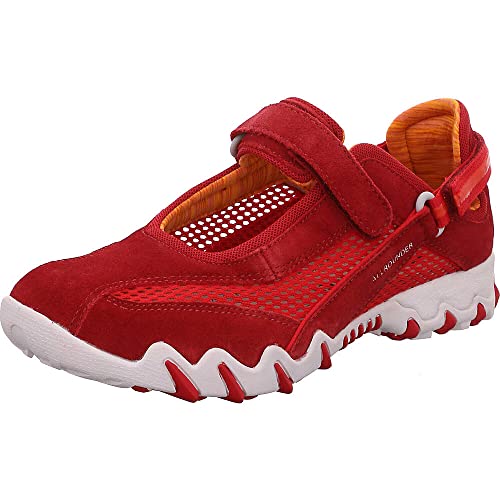 Allrounder by Mephisto NIRO C.SUEDE 48/OPEN MESH 48 - Zapatillas deportivas para mujer, rojo, 38.5 EU