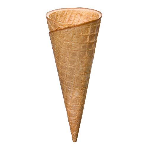 Cono de Helado 'Big Fun' | 150xØ60mm | 24 pieza | para 2-3 cucharadas de helado: gofres crujientes de helado en las mejores heladerías | Cucuruchos