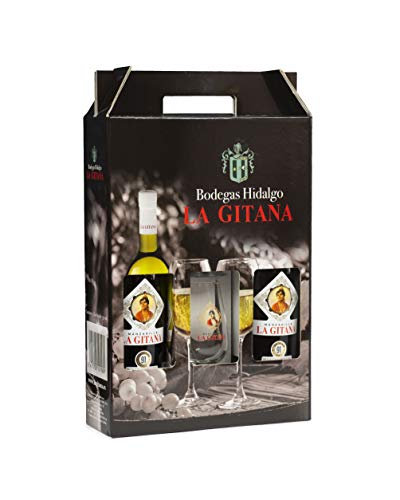 Pack 2 Botellas Manzanilla La Gitana 75 Cl. + 2 Catavinos