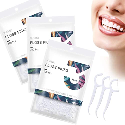 Y-Kelin Dental Floss-300 Palillos De Dientes Con Hilo Dental Para Limpieza De Dientes,Floss,Para Limpieza De Dientes