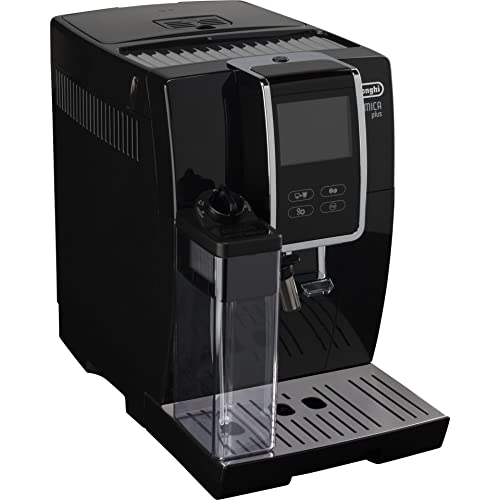 De'Longhi Dinamica Plus ECAM 370.70.B Máquina de Café Automática con Sistema de Leche LatteCrema, Cappuccino y Espresso, Pantalla Táctil en Color TFT de 3,5' y Control Mediante App, Color Negro