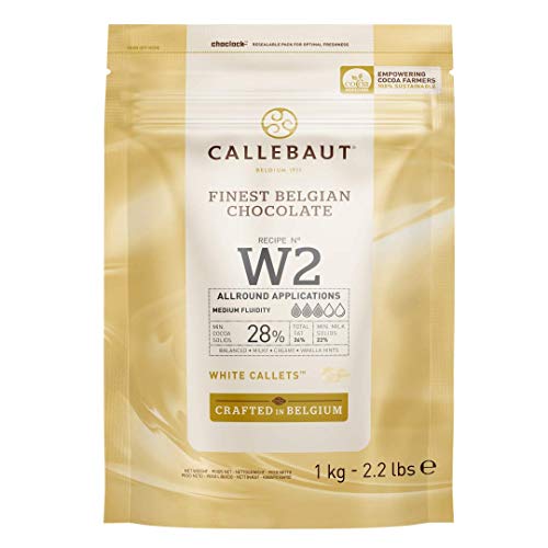Callebaut W2 28% pepitas de Chocolate Blanco (callets) 1kg