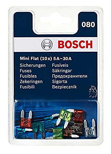 Bosch - Pack de 10 mini fusibles de 5 a 30 A