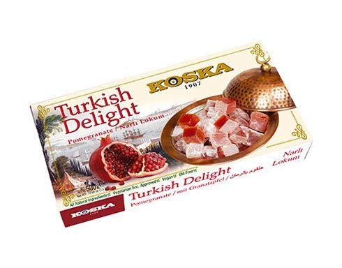 Delicias turcas con granada 500g Turkish delight with Pomegranate 500g