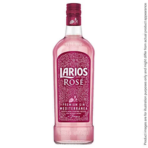 Larios Rosé Ginebra Mediterránea Premium, 37.5%, 700ml