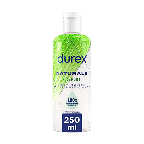 Durex Naturals H2O Lubricante, con ingredientes 100% naturales, 250 ml