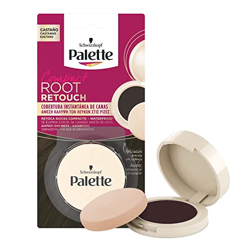 Palette Compact Root Retouch Retoca Raíces polvo compacto – Castaño – Cubre Canas 1 unidad