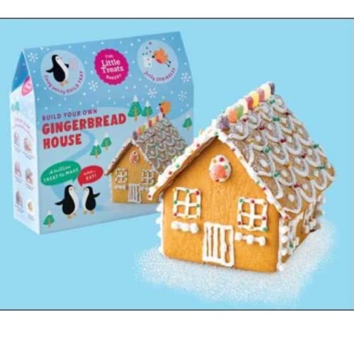 Kit grande de decoración de casa de pan de jengibre de 750 g - Haz y decora tu propia casa de pan de jengibre - Adultos niños construyen y decoran - Regalo de Navidad - No requiere hornear