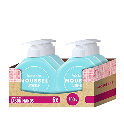 Moussel Jabón de Manos Limpieza+ 300ml - Pack de 6