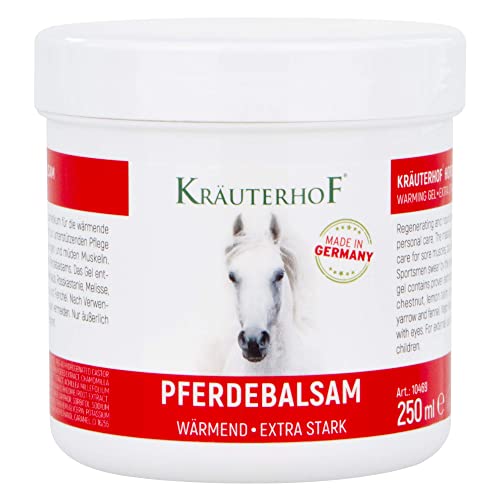 Betz Kräuterhof Bálsamo térmico para caballos extra fuerte 250 ml (el embalaje puede variar)