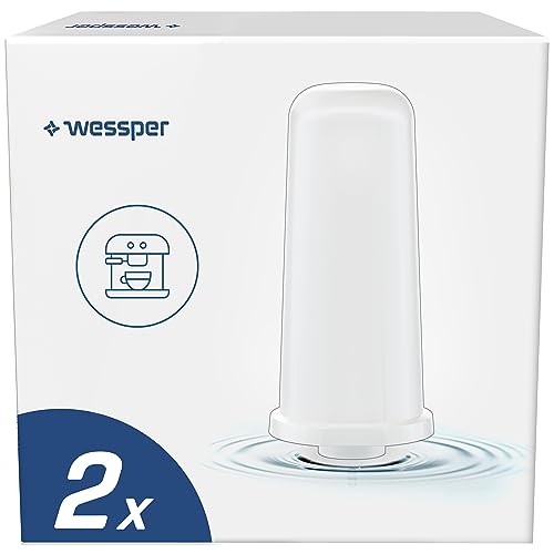 Wessper 2 cartuchos de filtro de agua para cafeteras automáticas, cartuchos de filtro compatibles con Sage Barista Touch Express SES880, SES875