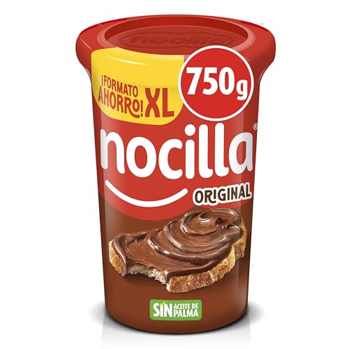 Nocilla Original - Crema al cacao con avellanas sin aceite de palma, tarrina 750 g