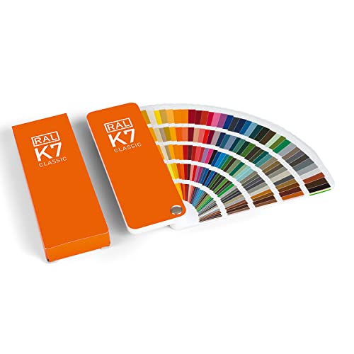 RAL K7 carta de colores, 216 colores brillantes, 8 idiomas