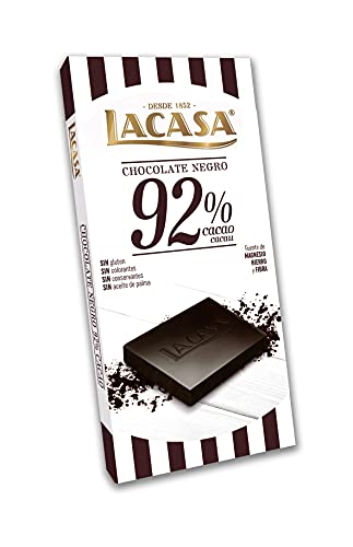Lacasa Tableta Chocolate 92% Cacao, 100 Gramo