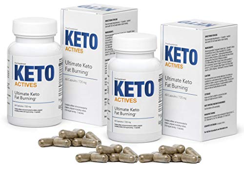KETO-ACTIVES Premium (2x) cura de adelgazamiento, el mejor suplemento dietético, ingredientes 100% naturales, quema de grasa tremenda, elimina la grasa corporal en la cintura, caderas y piernas!