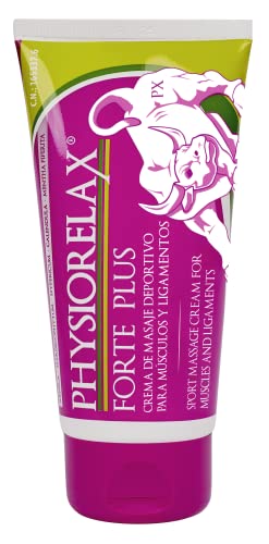 Physiorelax - Forte Plus, Crema de Masaje, Preparación y Recuperación de Músculos y Ligamentos, Uso Personal y Profesional, Con Ingredientes de Origen Natural - 75 ml