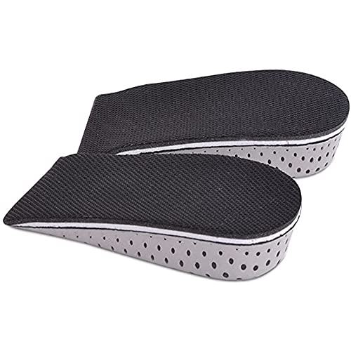 Espuma de la Memoria Respirable Altura Invisible Aumento Zapato Almohadillas Plantillas para Hombres Mujeres, almohadilla para zapatos levantada de 2cm a 5cm (2cm)