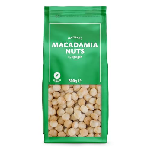 by Amazon Nueces de macadamia, Sin Sal, 500 g (Paquete de 1)