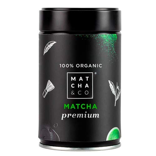 Matcha Premium 100% Ecológico | Té verde en polvo Orgánico de Japón | Té Matcha de grado ceremonial premium BIO | Matcha & CO (80 g)