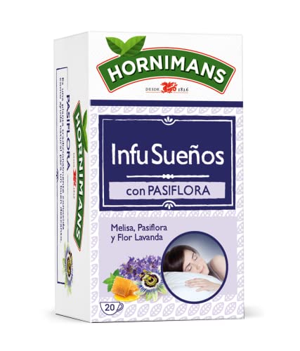 Hornimans Infu Sueños | Infusión con Pasiflora 100% Natural | 20 bolsitas | Sin Teína