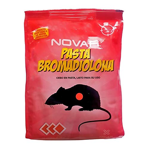 NOVAR Pasta Bromadiolona Cebo en Pasta | Mata Ratas y Ratones (150g)