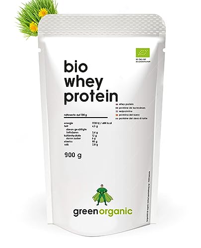 Bio Premium WHEY PROTEIN - De suero de leche, 100% proteína en polvo, superalimento, pasto, neutral, sin edulcorantes, 500 g