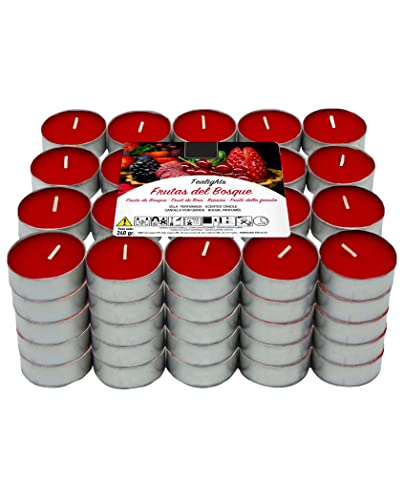 Lumar Aromatic Velas de té aromáticas (Frutos Rojos Pack 100 Velas)