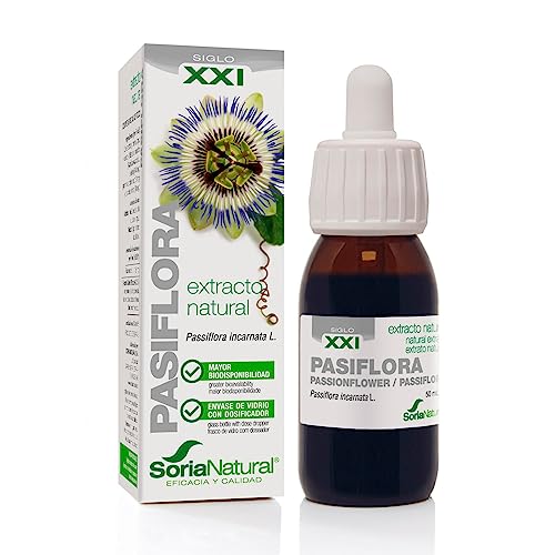 Soria Natural - Extracto Pasiflora S.XXI- Complemento alimenticio - Ayuda al descanso y la relajación - 50 ml