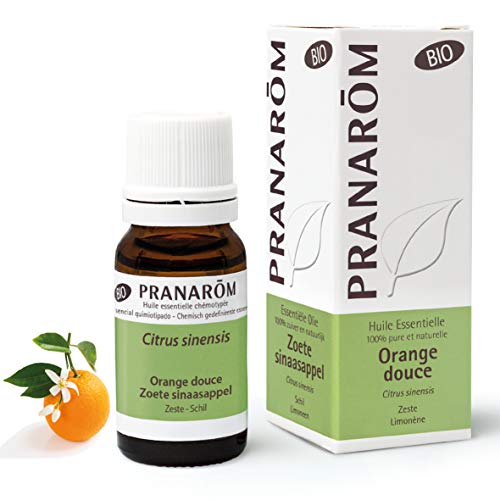 Pranarôm Aceite esencial Naranja dulce, 100% Quimiotipado, citrus sinensis, cáscara, purificador, digestión y salud intestinal, difusión atmosférica, 10 ml